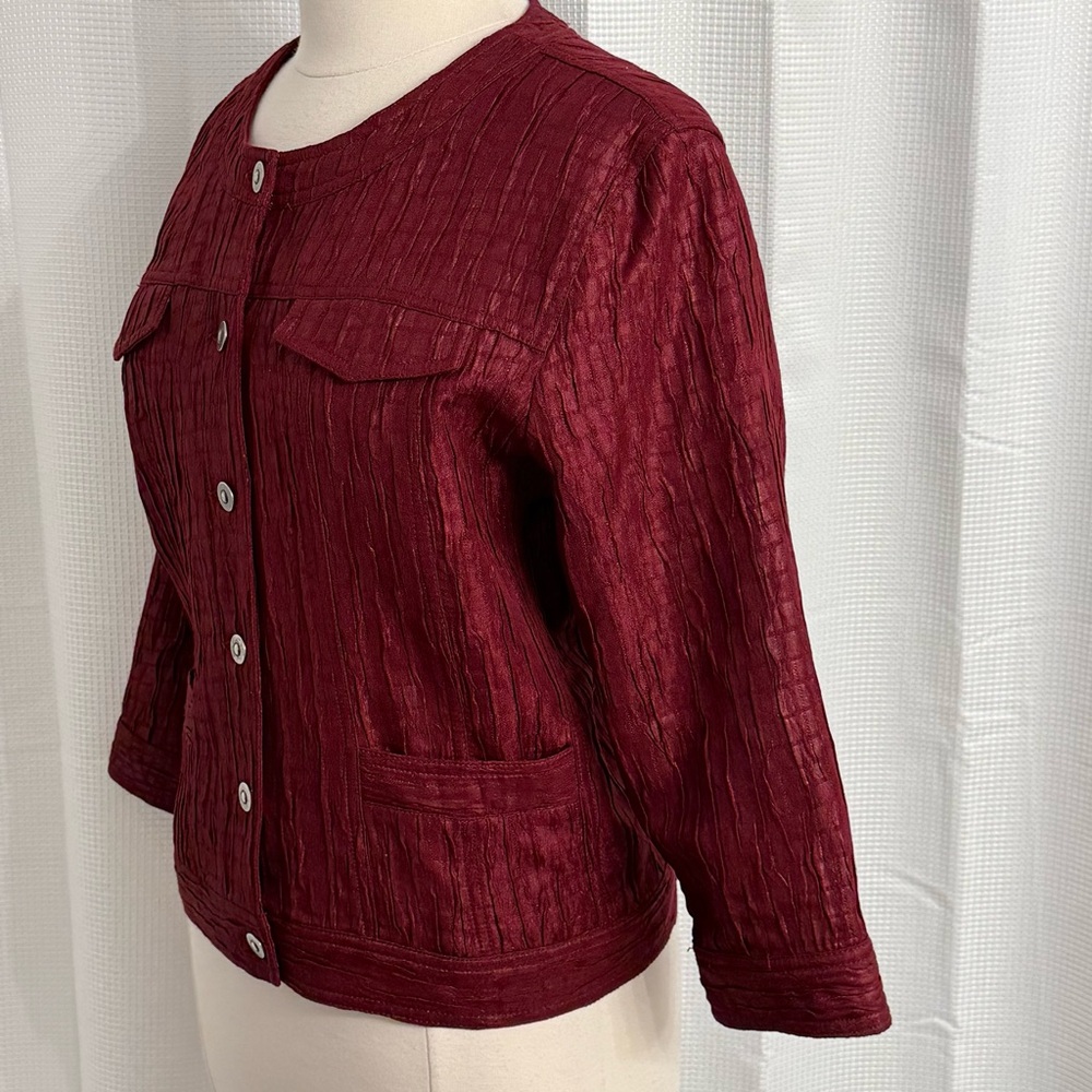 Ruby Rd. Women's Crinkle-Textured Button-Front Bl… - image 5